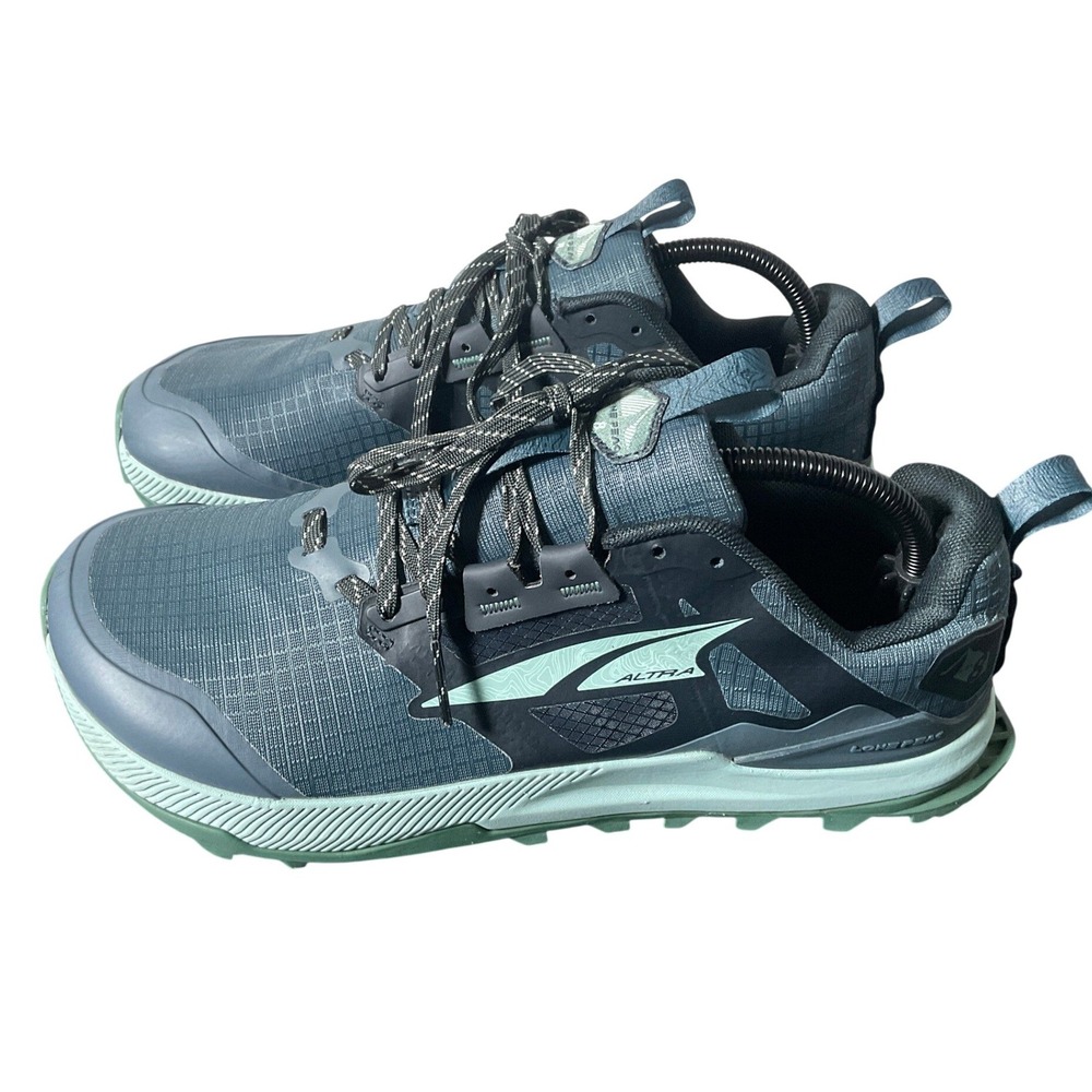 Altra Lone Peak 8 Women 10 Teal Black Trail Running Shoes AL0A85ND020 Zero Drop